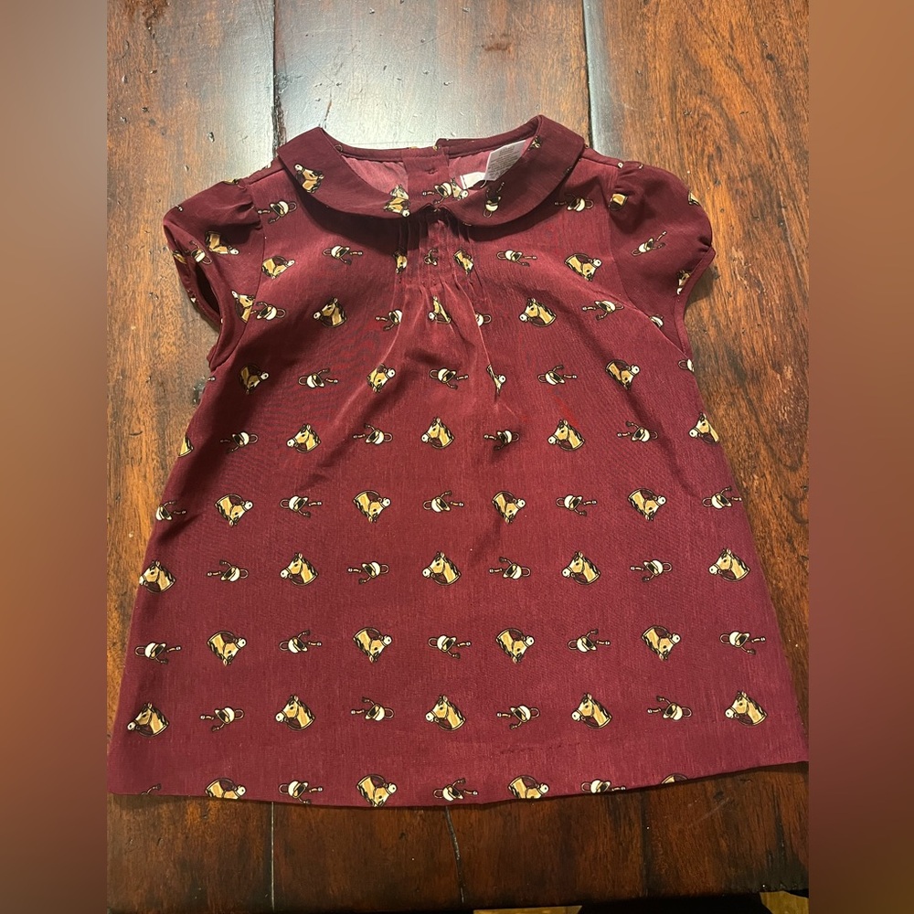 Janie and Jack Autumn Equestrian Top 3T 3